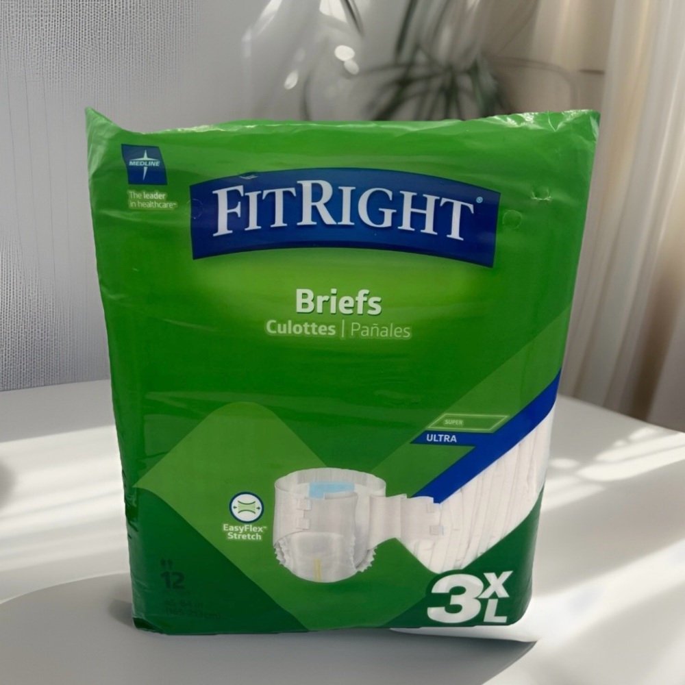 FitRight Super Ultra Briefs Size 3XL-12 Count Crafted for unisex use